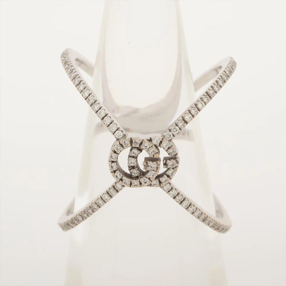 グッチ　GGランニング　ダイヤモンド　リング　750 GUCCI 8 WG