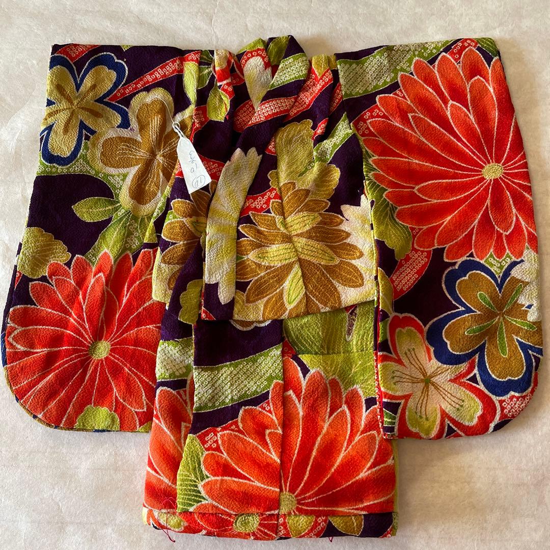 古布　紋縮緬　人形の着物　10号　120708