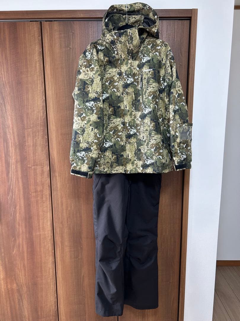 WINDEX スノーボードウェア 上下セット L カモフラ 迷彩 スキーウェア