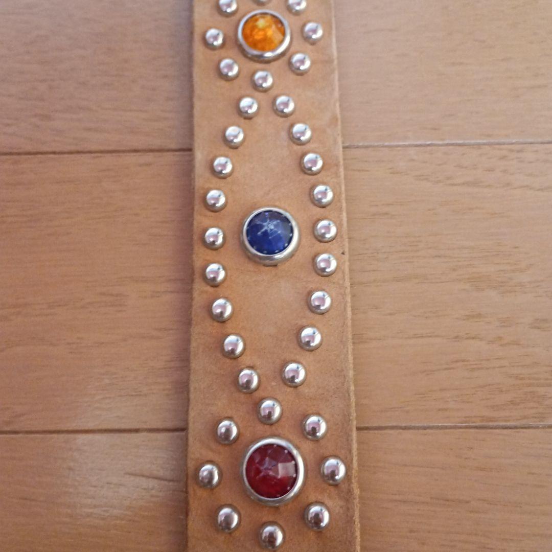 ウルフズヘッド スタッズ レザーベルト