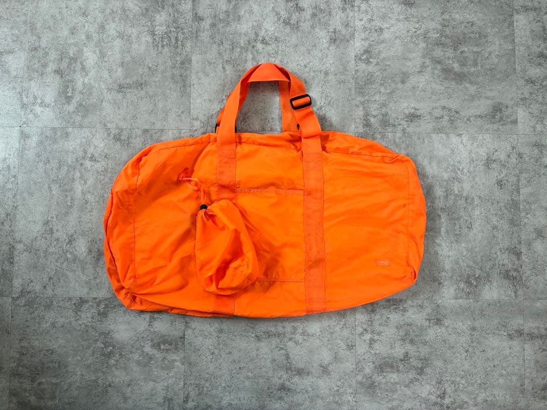 【廃盤/南京錠付】PORTER TRIP 大容量 ボストンバッグ オレンジ