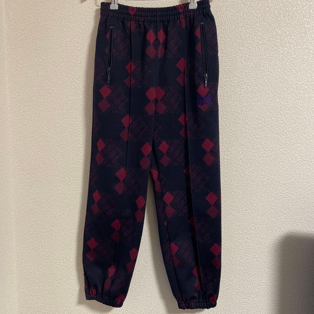 needles ダイヤモンドパターンパンツ ネイビー/レッド