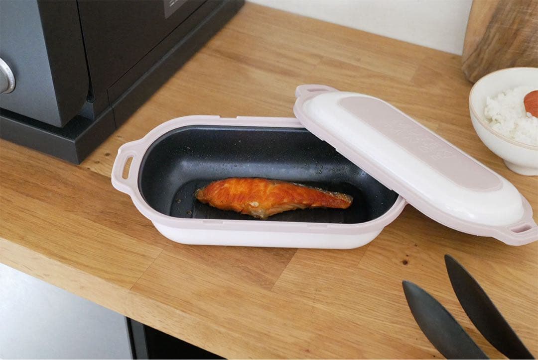 電子レンジ調理器 ムテキレンジ◆ベージュ一個◆レシピブック付き