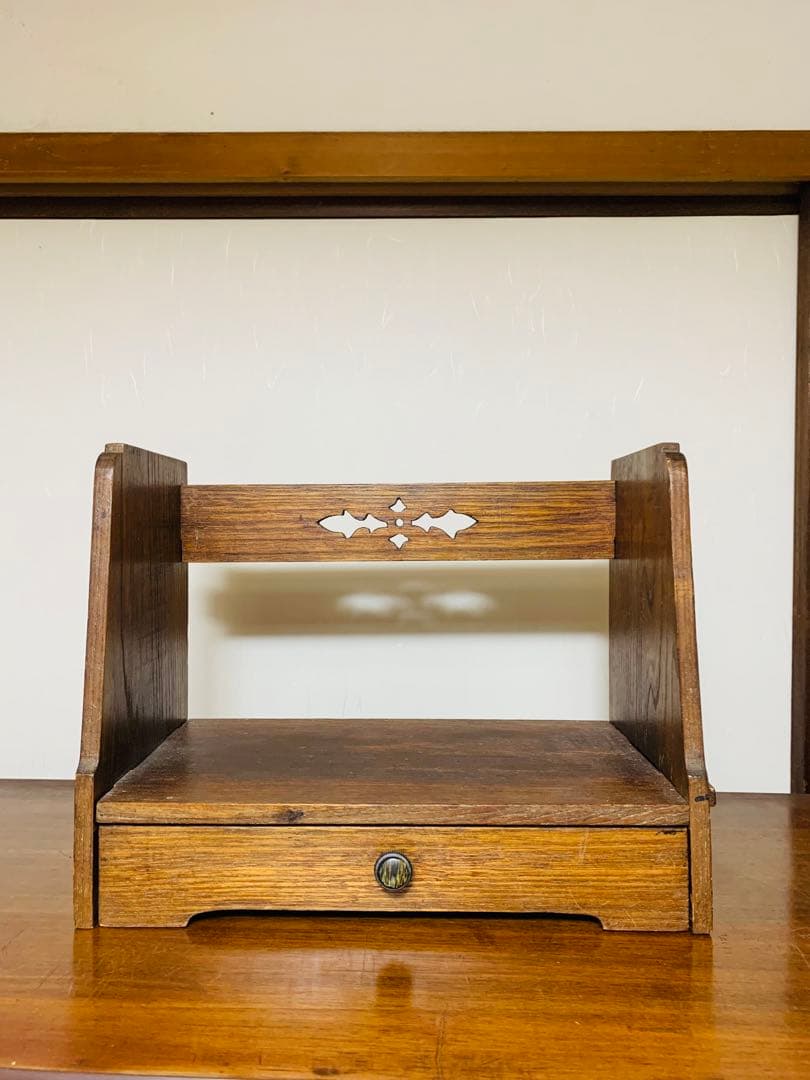 昭和レトロ アンティーク ブックシェルフ 本立て 本棚