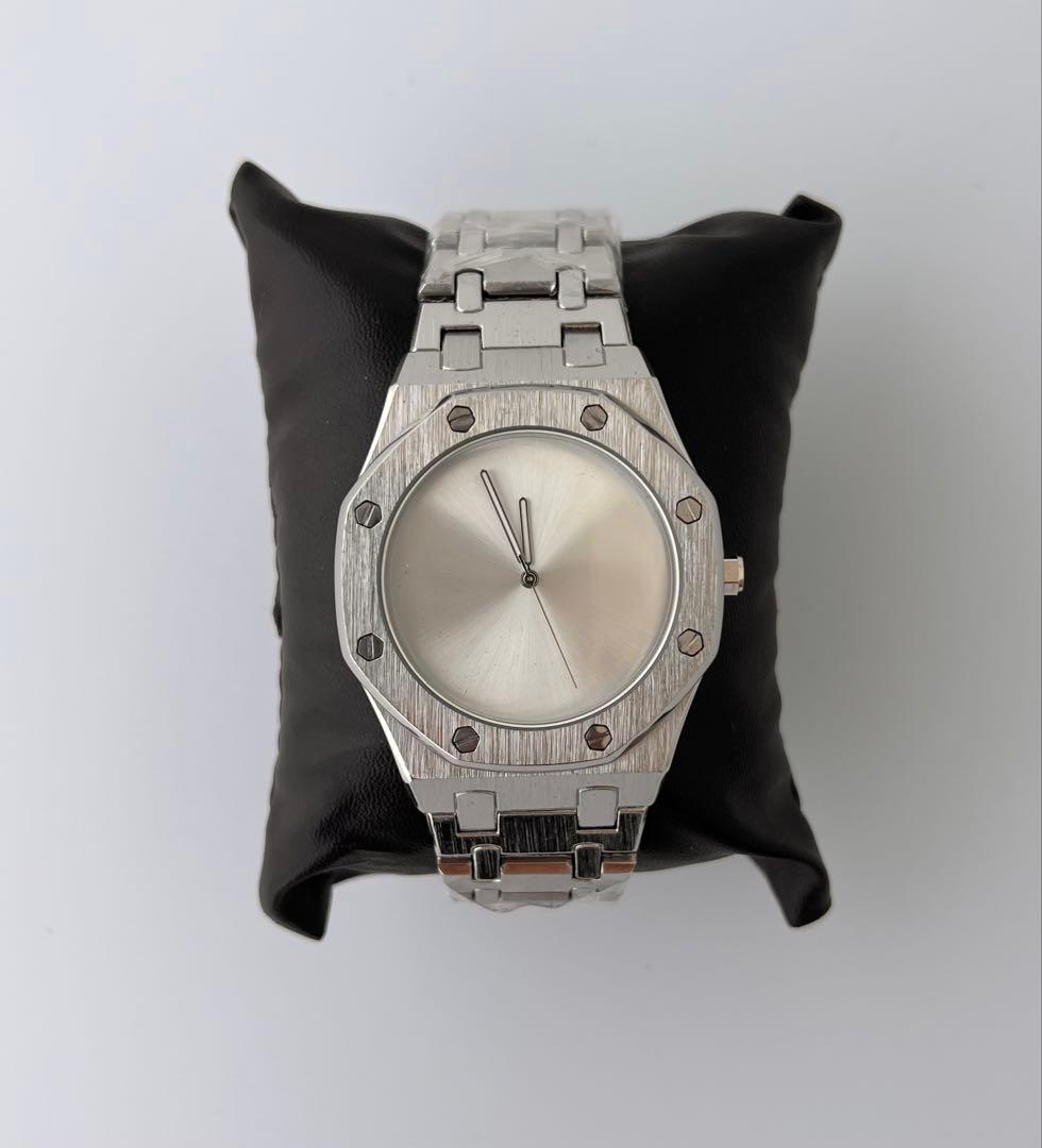 【即日発送‼️】高級感◎ロイヤルオークlikeメンズ腕時計 シルバー シンプル