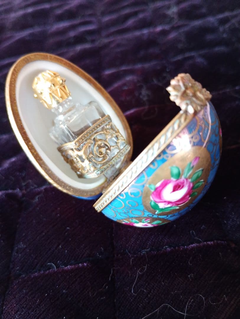※リモージュボックス　エナメル装飾陶磁器　香水瓶付き※